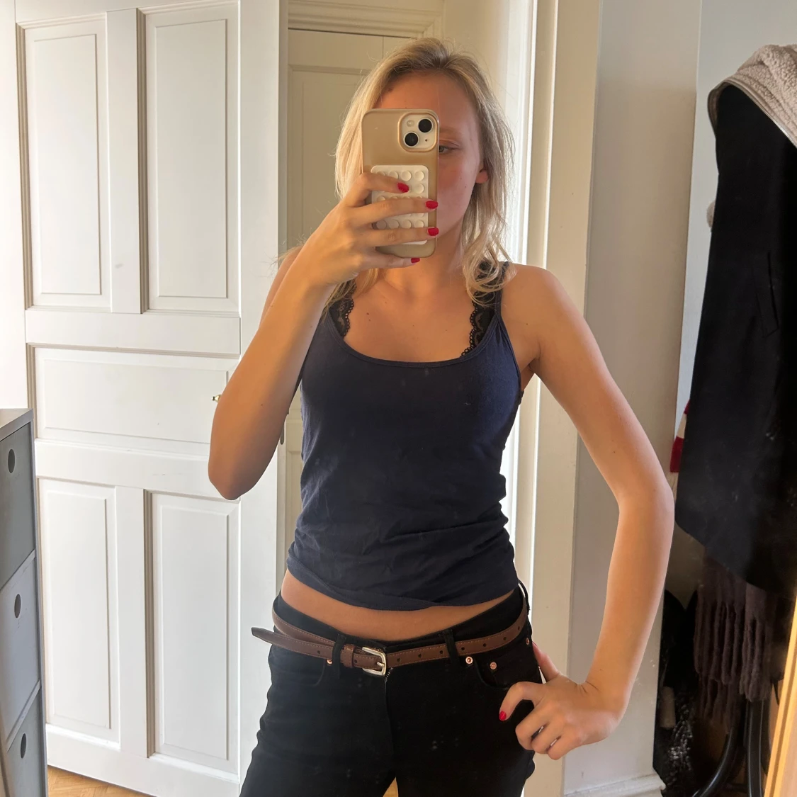 Mörkblå linnetopp💖💖