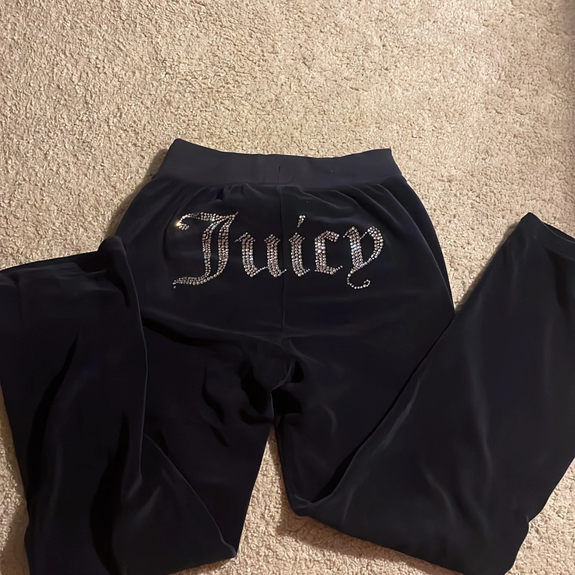 Mörk blåa Juicy Couture mjukisbyxor XXS - 1