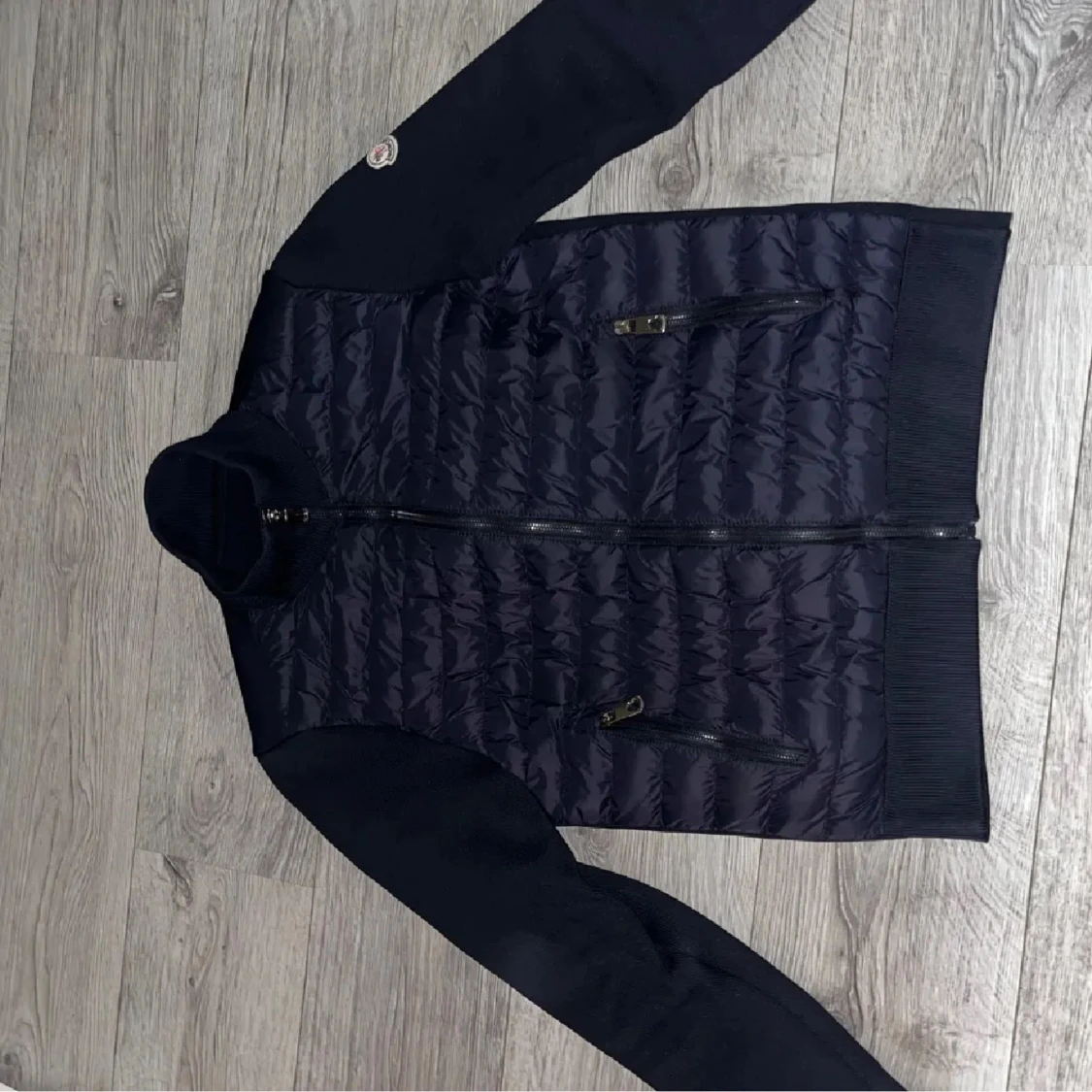 Marinblå Moncler cardigan 