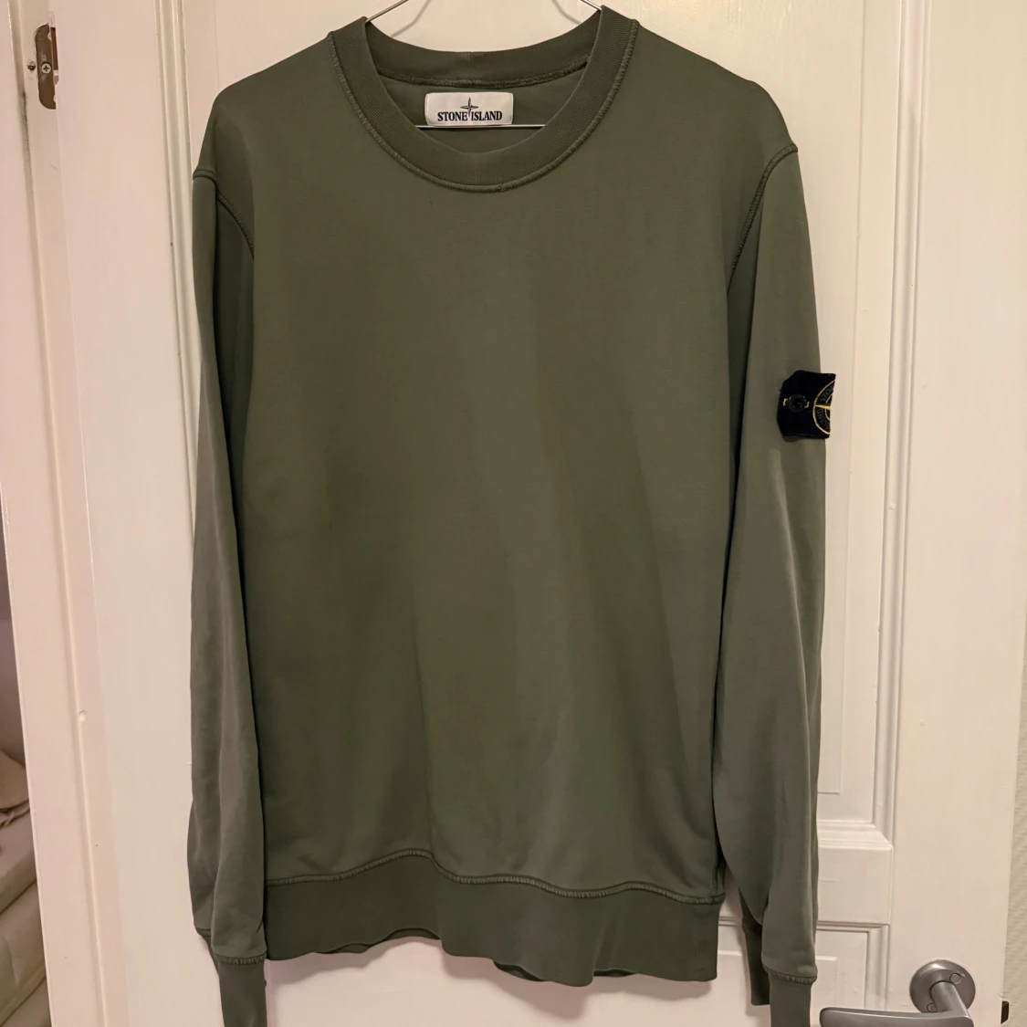 Olivgrön sweatshirt från Stone Island