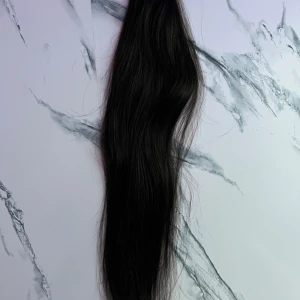 Äkta löshår - Människohår extensions, mörkbrunt hår, håller i månader, oanvänd. 