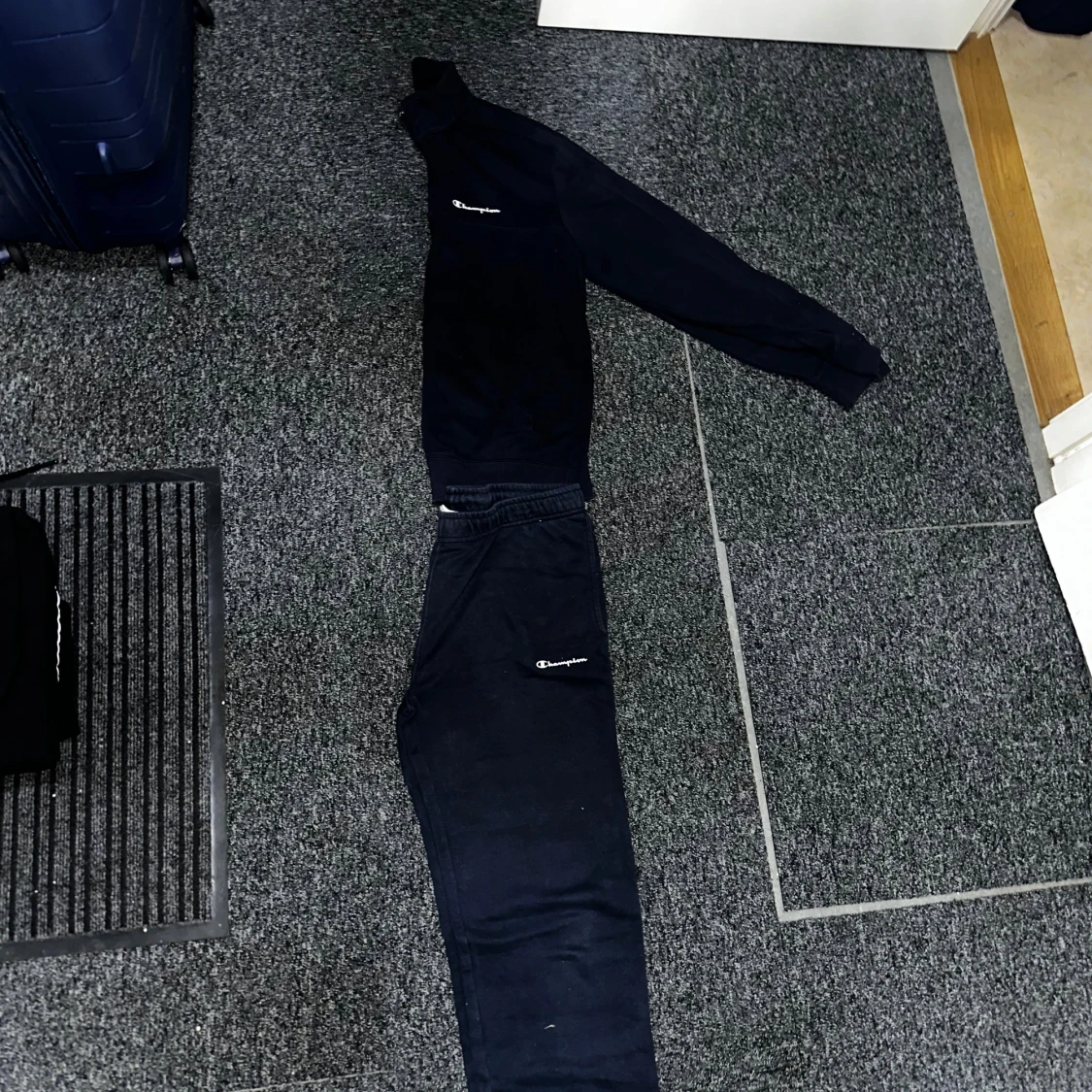 Svart half zip sweatshirt från Champion