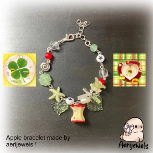 Äppelarmband - 100% handgjord av mig! Kontakta innan du trycker på köp nu! Man kan köpa igenom köp nu eller Swish! (Frakten kostar 22kr då) 💕  !SNÄLLA TA EJ INSTABOX💕, kan hända att jag inte kan skicka om du väljer instabox