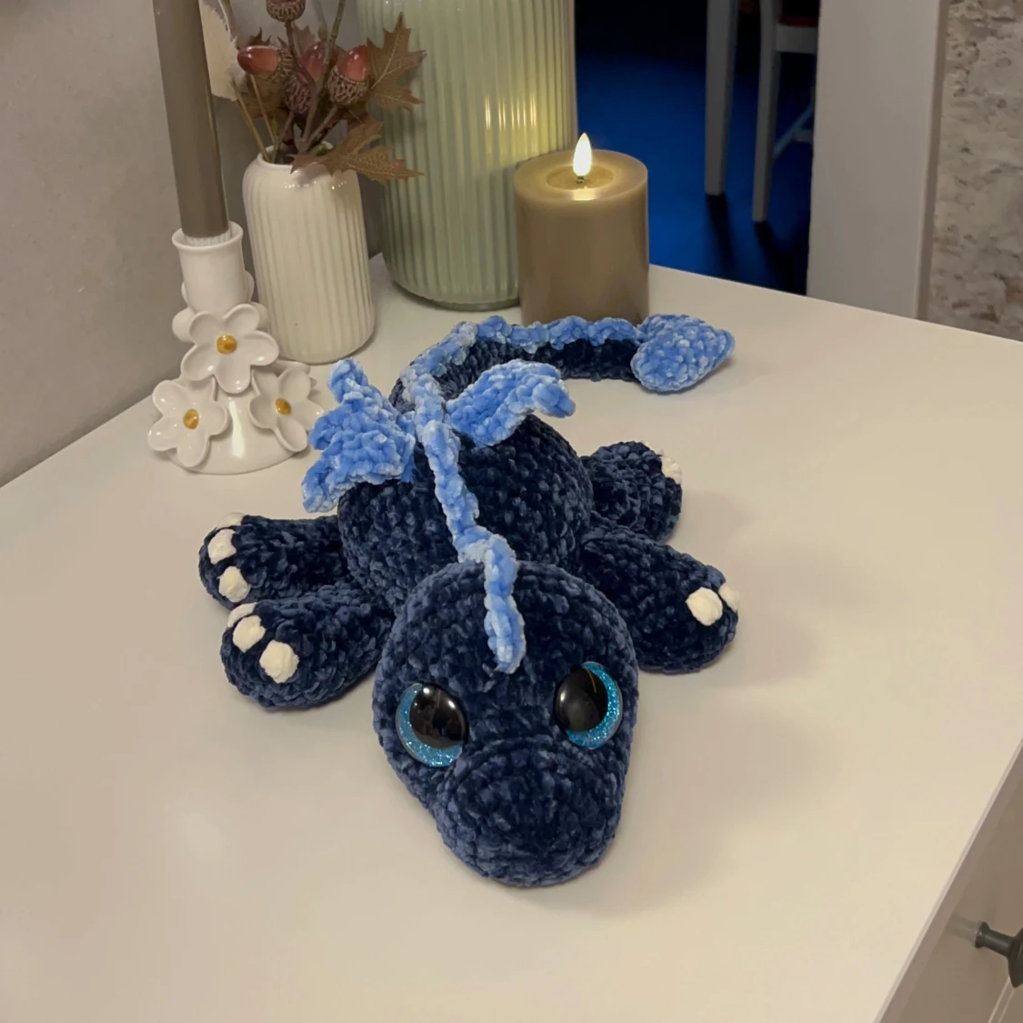 Blå virkad drake🩵💙🐉 - 4