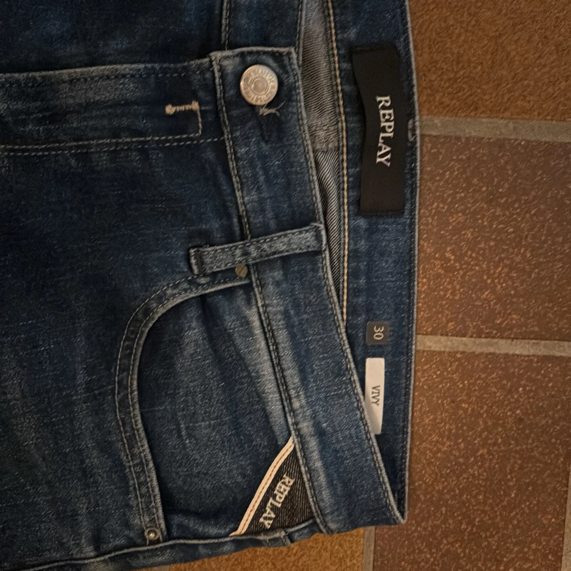 Replay jeans blå straight fit - 3