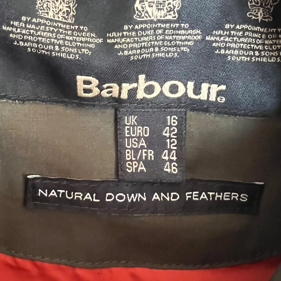 Mörkgrön dunjacka från Barbour - 2