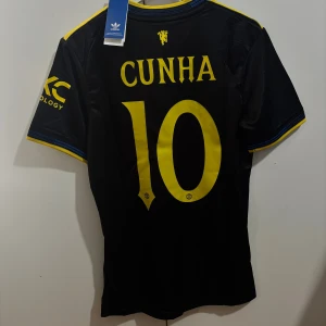 Manchester United tredjeställ 25/26 #Cunha 10 Player Edition  - Hej säljer en helt ny Manchester United tredjeställ 25/26 t shirt som har namn #Cunha 10 på back. Den är Player Edition alltså en av de högsta kvalitet som man kan få. Tveka inte att skicka en bud.
