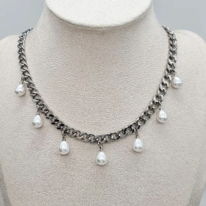 Handgjort halsband  - Material-rostfritt stål,  kedjetjocklek-7cm 