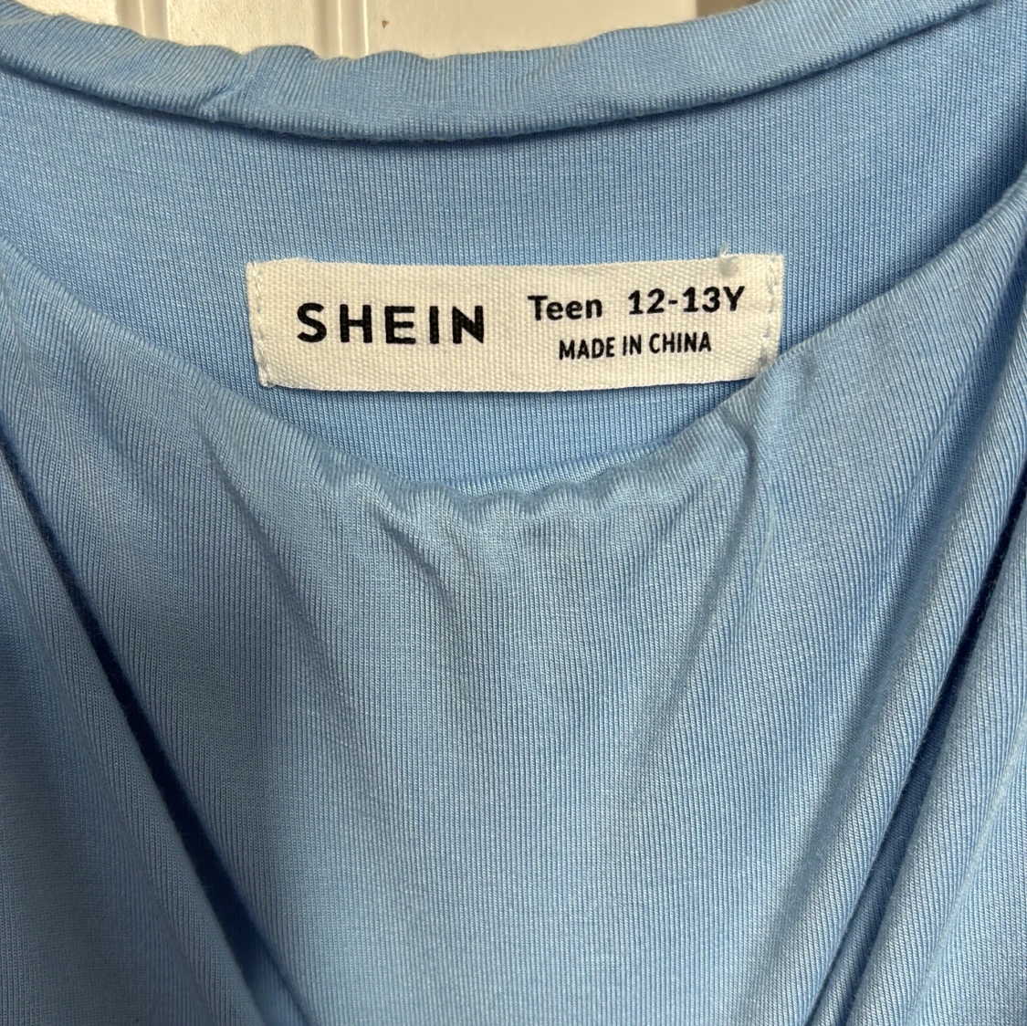 Ljusblå omlottklänning från SHEIN - 2