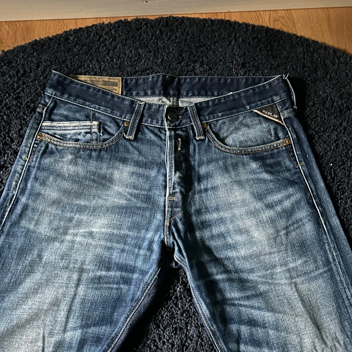 Blå Replay jeans straight fit 32/34 - 1