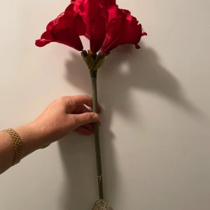 Konstgjorda blommor  - Röda fina blommor 14 kr styck jag har många. Om ni intresserad bara skriva hur många vill ni ha 
