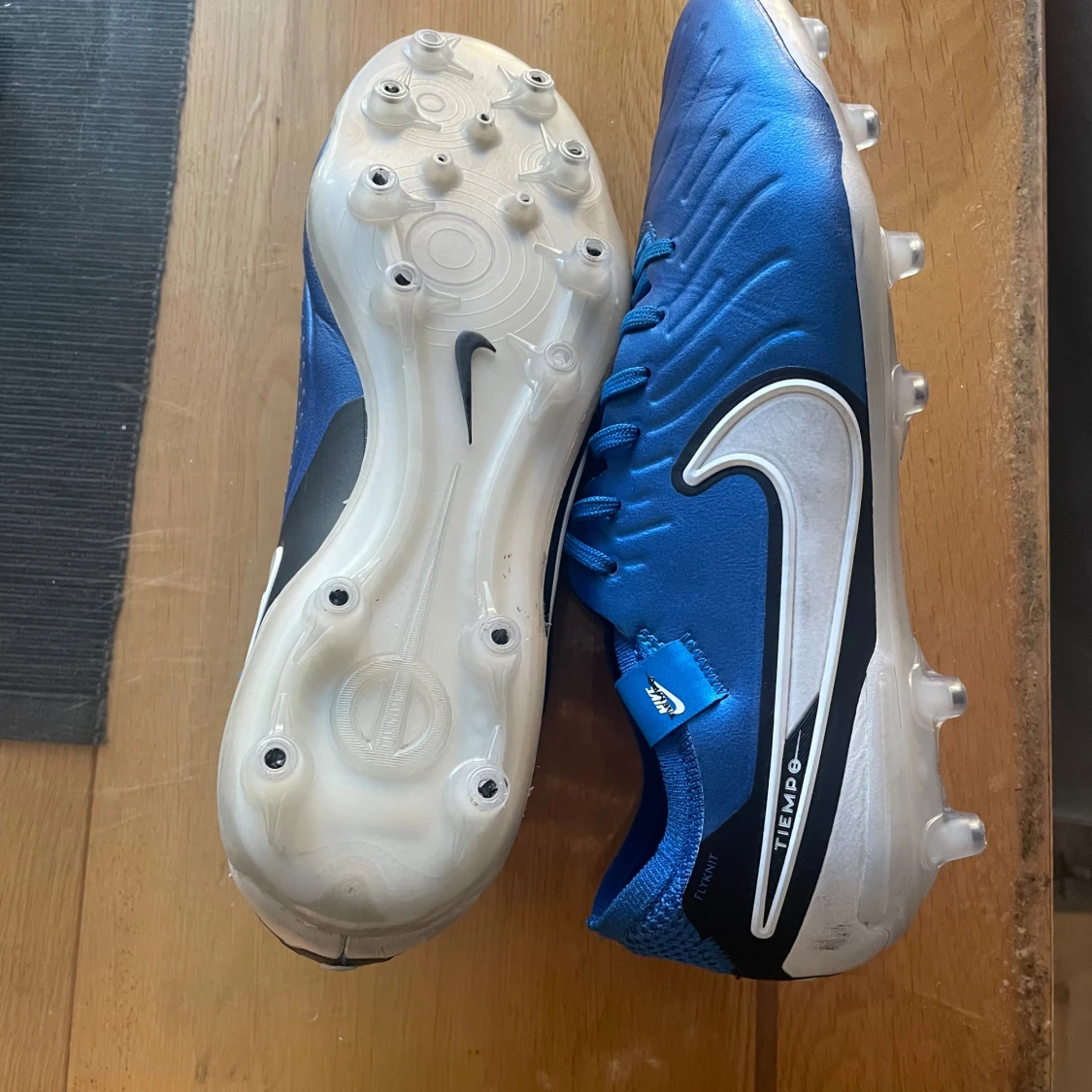 Nike Tiempo blå fotbollsskor - 3
