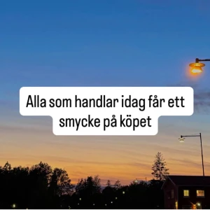 ‼️Smycke på köpet vid köp idag‼️ - Handla idag och få ett smycke på köpet! Ju mer du handlar för, desto lyxigare smycke får du. Smycket kan vara allt från ring, armband, halsband eller örhänge i olika stilar och färger. Perfekt för dig som vill ha något extra till din look.