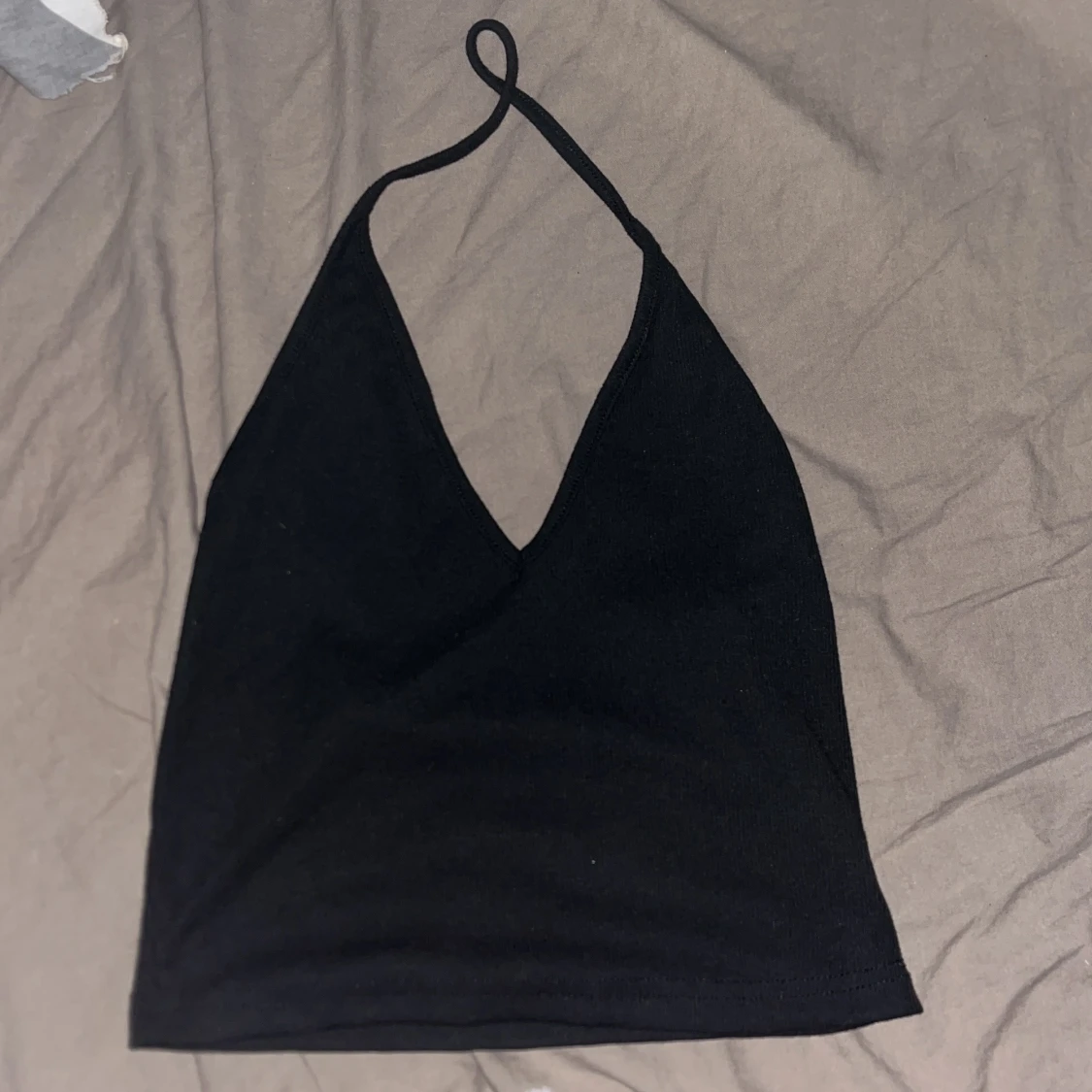 Svart halterneck topp från SHEIN