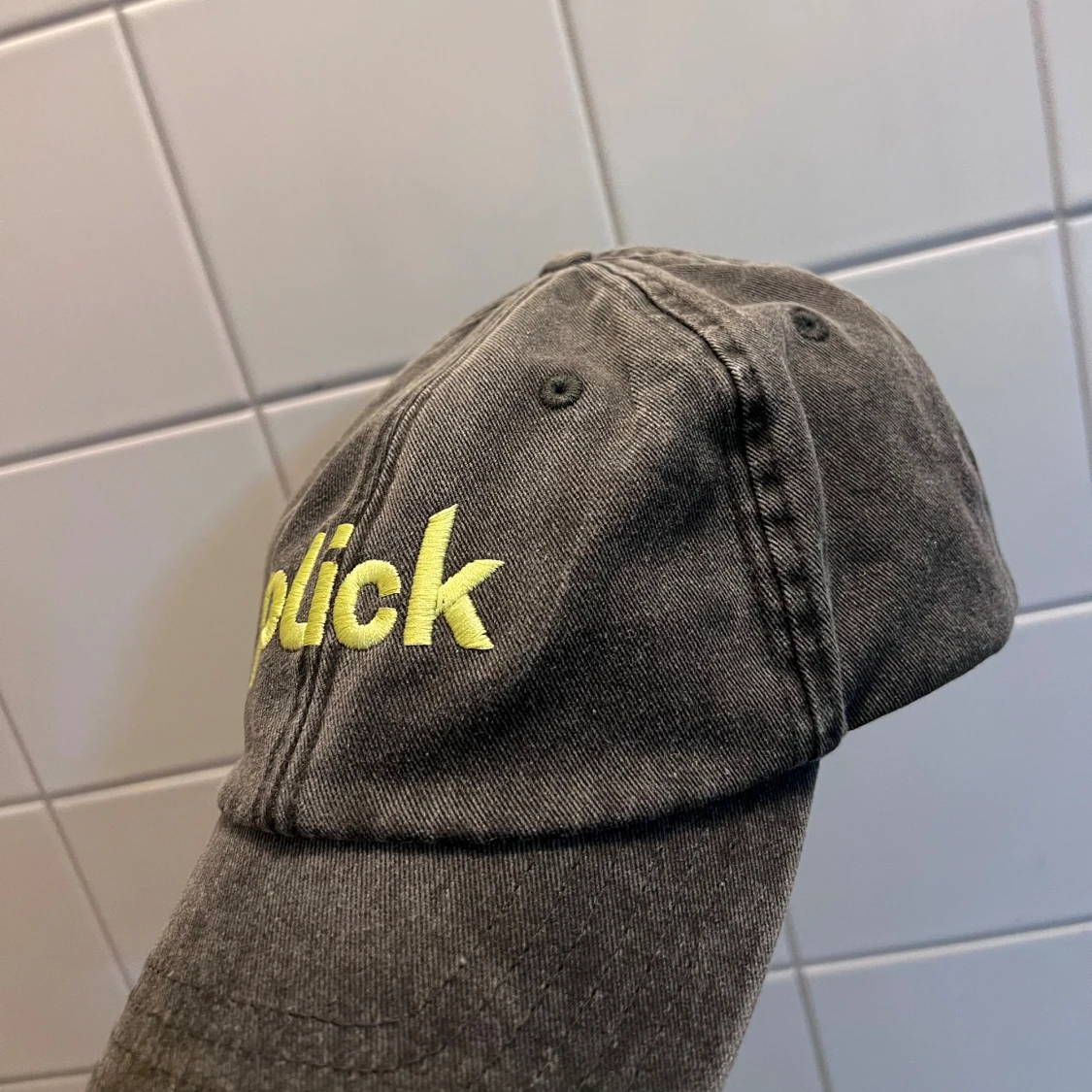 Faded Grey Plick Cotton Cap - 1