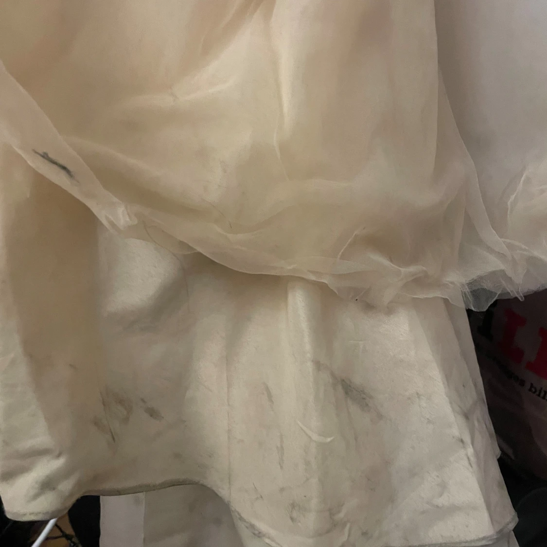 Gul/Champagnefärgad lång balklänning - 3