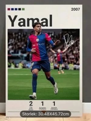 Fc Barcelona Plakt - Fc Barcelona plakat som man kan rama in som en tavla eller bara hänga på väggen, Bilden är 30•48 i storlek!