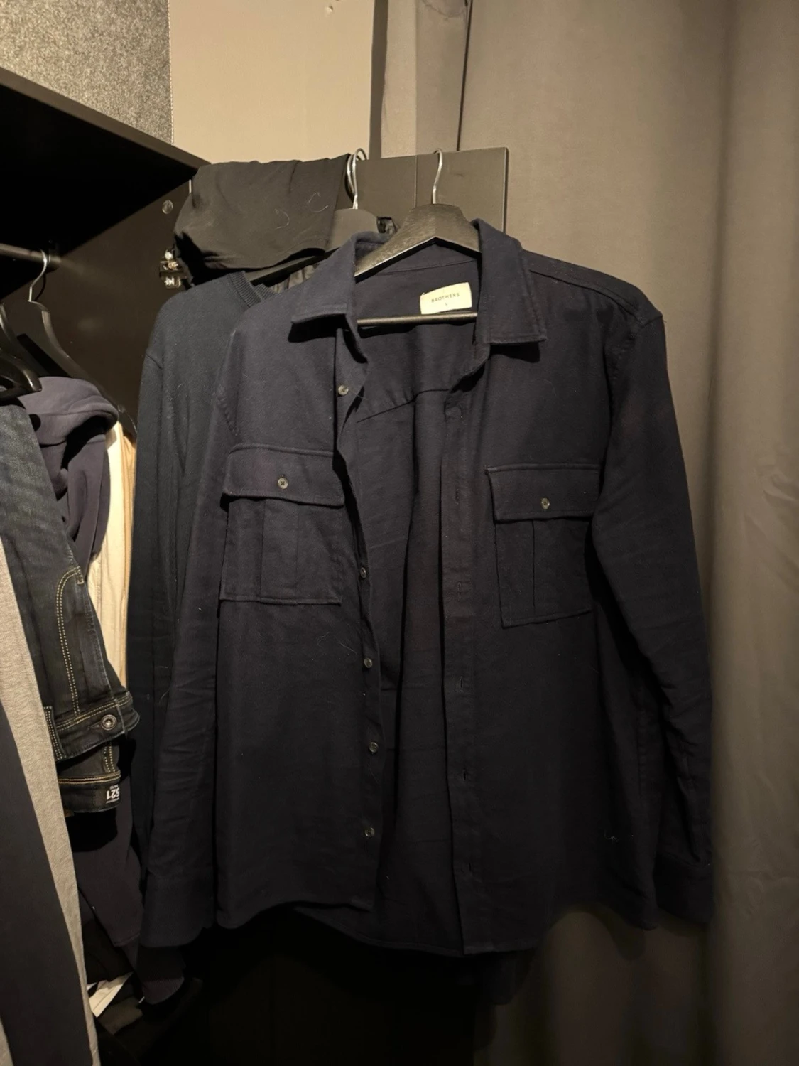 Mörkblå overshirt från Brothers