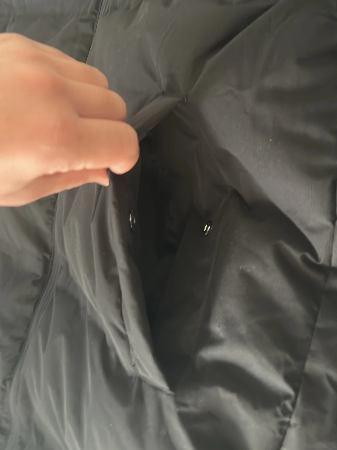 Svart lång pufferjacka Jack & Jones - 3