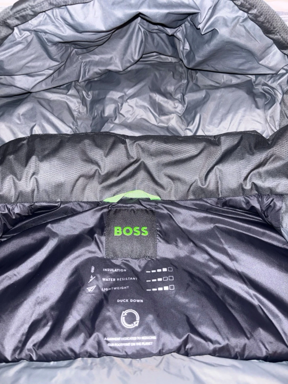 Svart och grå pufferjacka från BOSS - 2