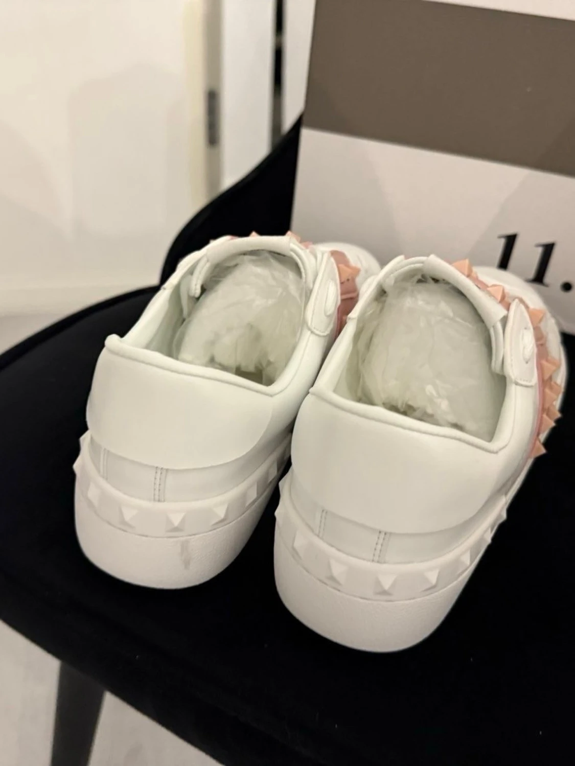 Valentino Rockstud sneakers vit/rosa - 3