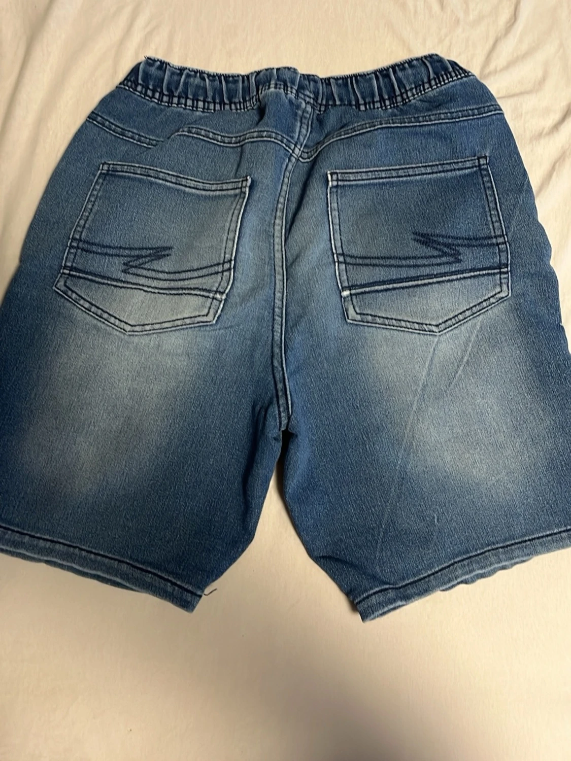 Blå jeansshorts med snörning Pepperts - 2