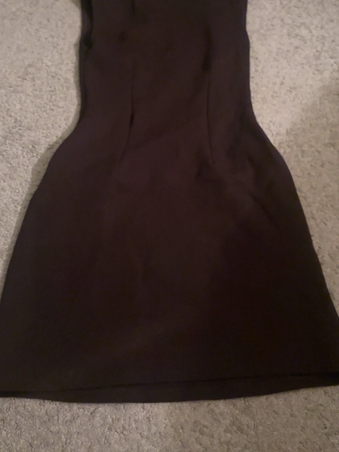 Brun kortklänning med bälte - 2