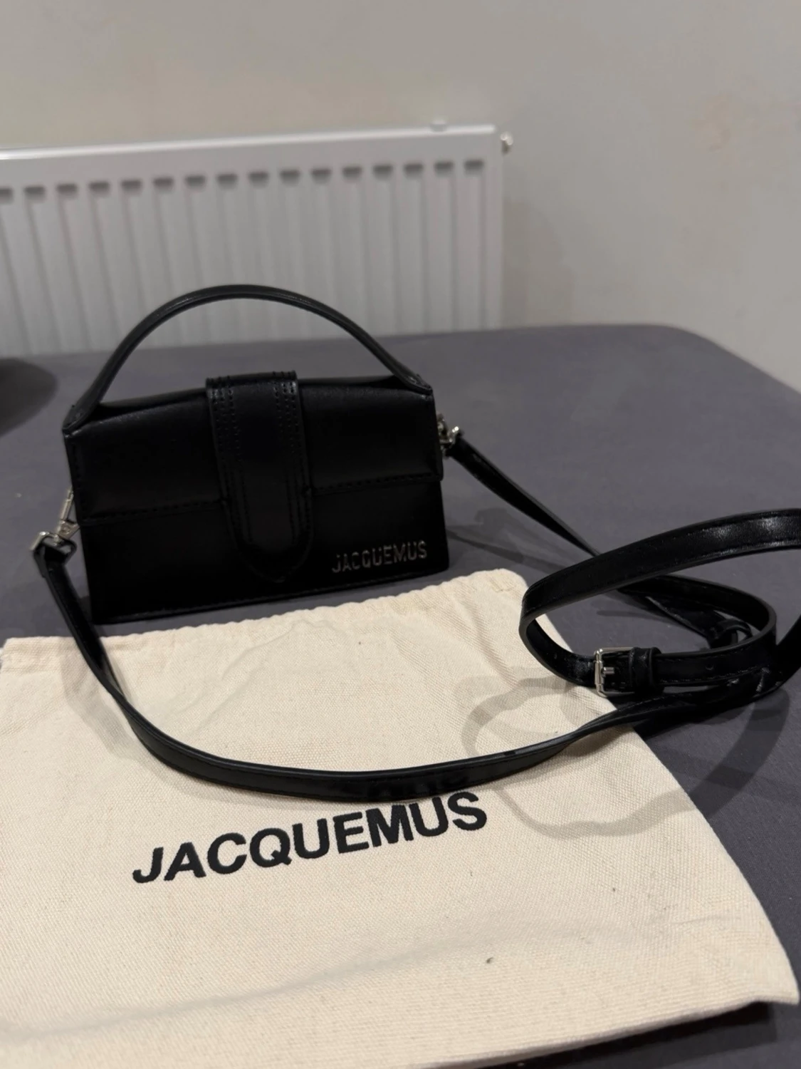 Jacquemus womens black bag/ purse