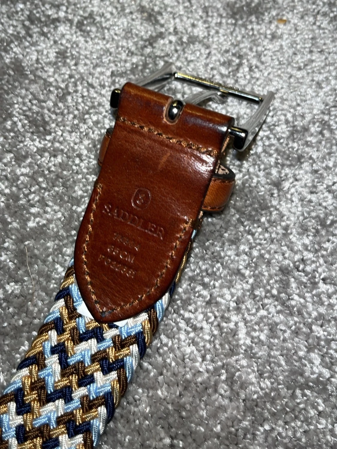 Flätat bälte från Saddler - 3