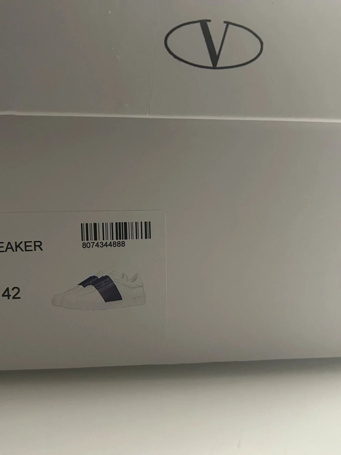 Valentino Garavani Open sneakers vit/mörkblå - 4