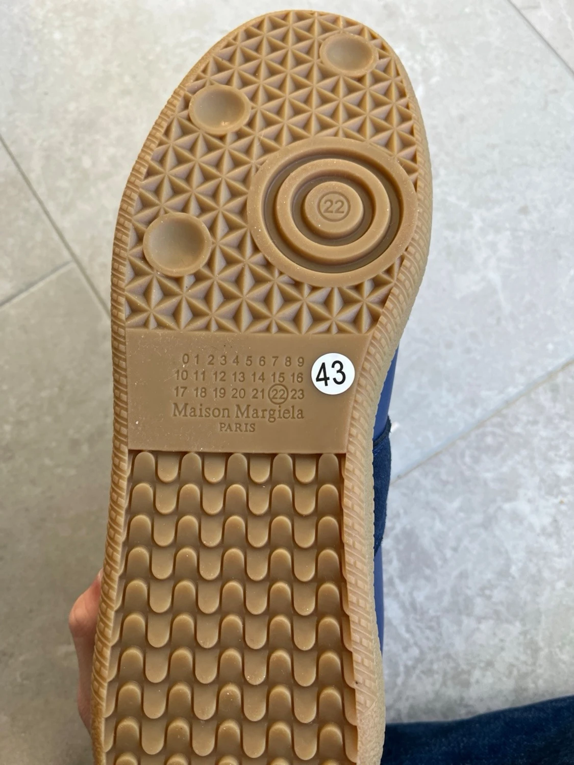 Maison Margiela sneakers blå - 3