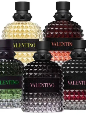 Valentino parfymflaskor i olika färger(100ml) - Upptäck Valentinos ikoniska parfymer i snygga flaskor med olika färger och modern design. Perfekt för dig som vill ha en exklusiv känsla i din samling. Märket står för lyx och trendkänsla.