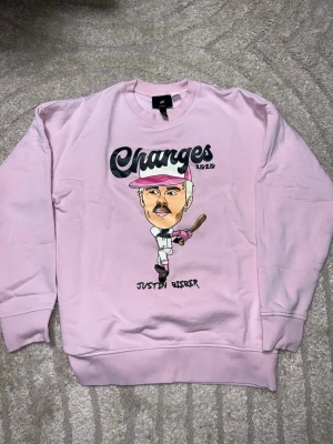 Rosa Justin Bieber sweatshirt H&M XS - Säljer en rosa sweatshirt från H&M 