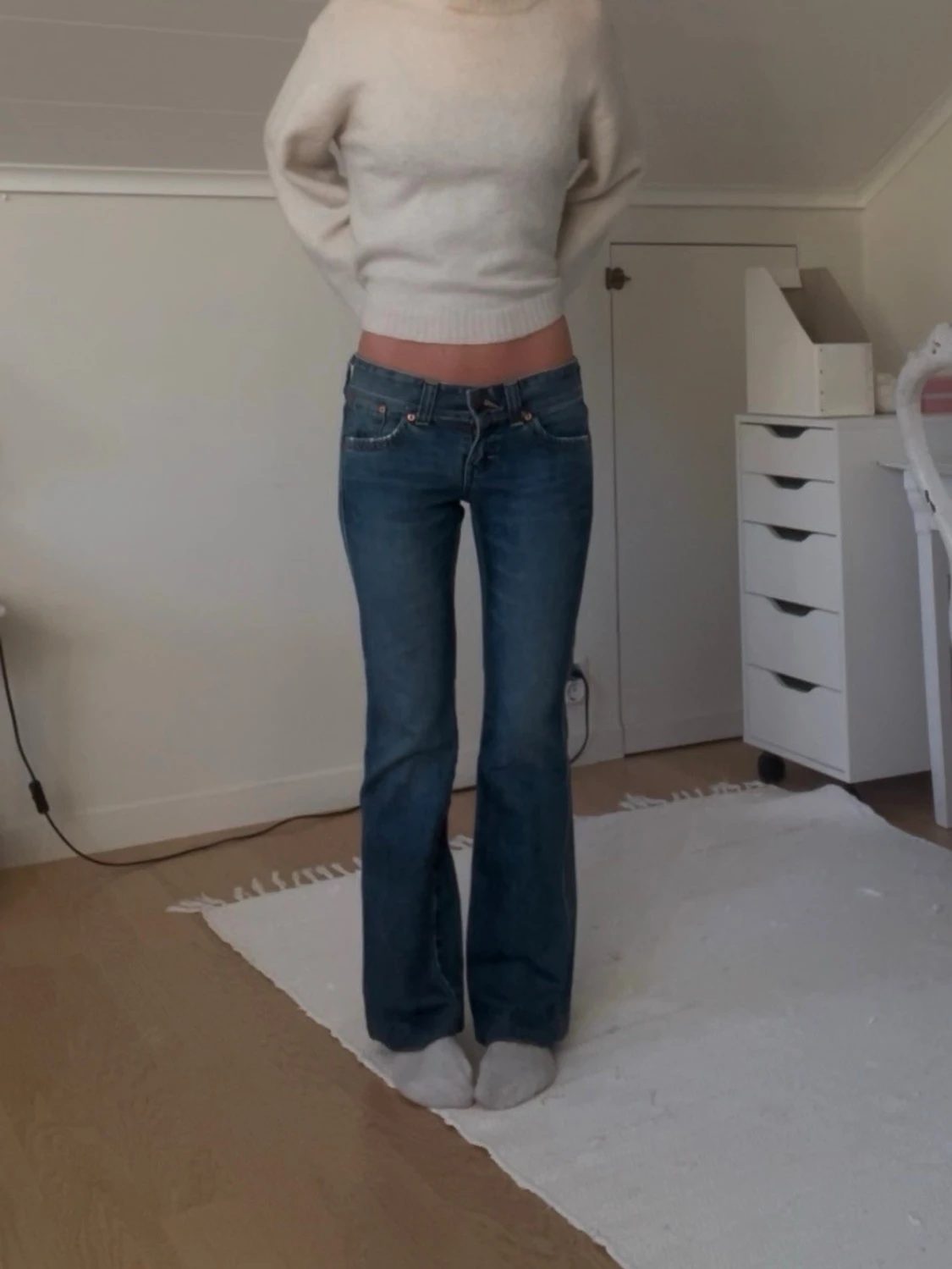 Lågmidjade levis jeans