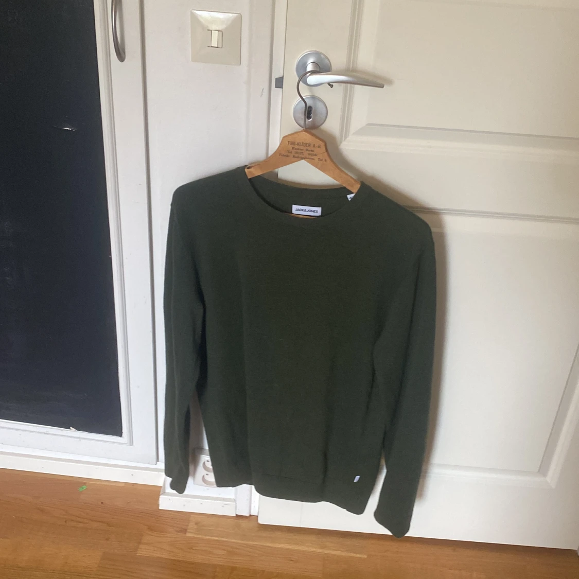 Olivgrön stickad tröja Jack & Jones