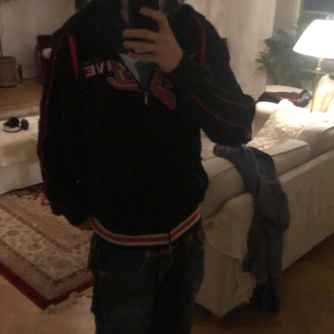 Svart velour hoodie Triple Five Soul - 1