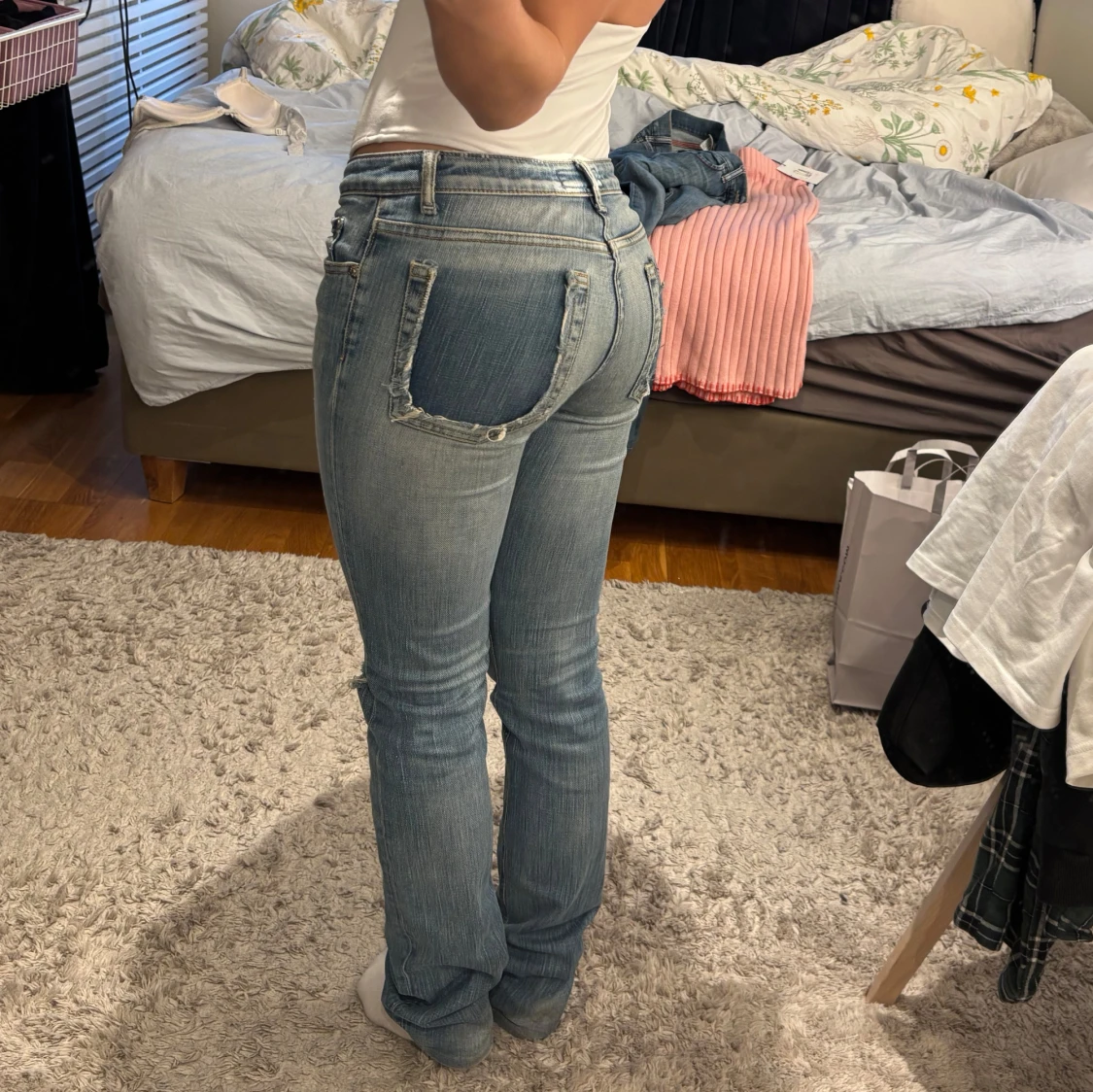 Ljusblå Levis jeans - 1