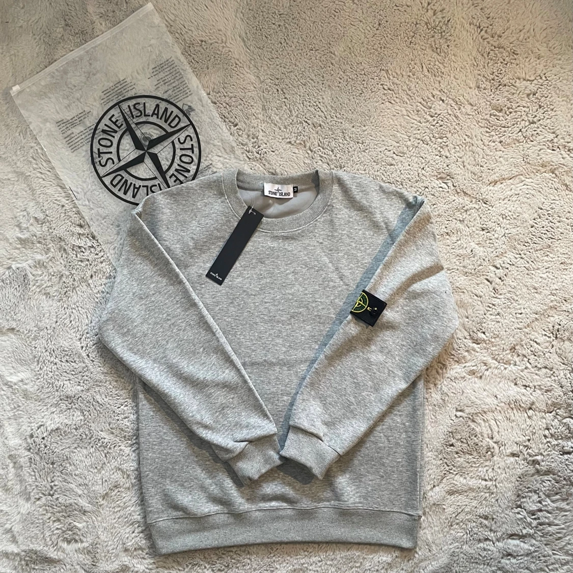 Grå sweatshirt Stone Island M