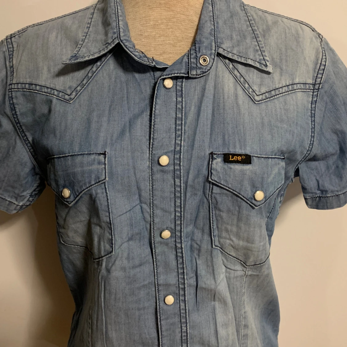 Jeansskjorta från Lee med kort ärm - 2