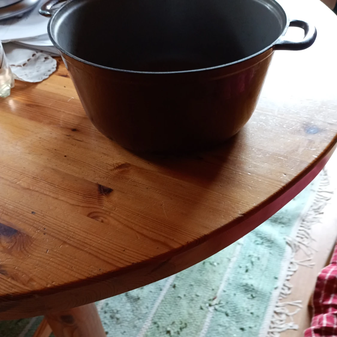 Äldre Gjutjärnsgryta utan lock 26 cm stor  - 2