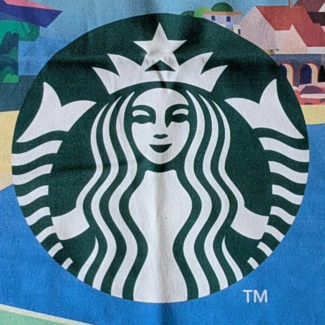 Starbucks tygkasse med strandmotiv - 2