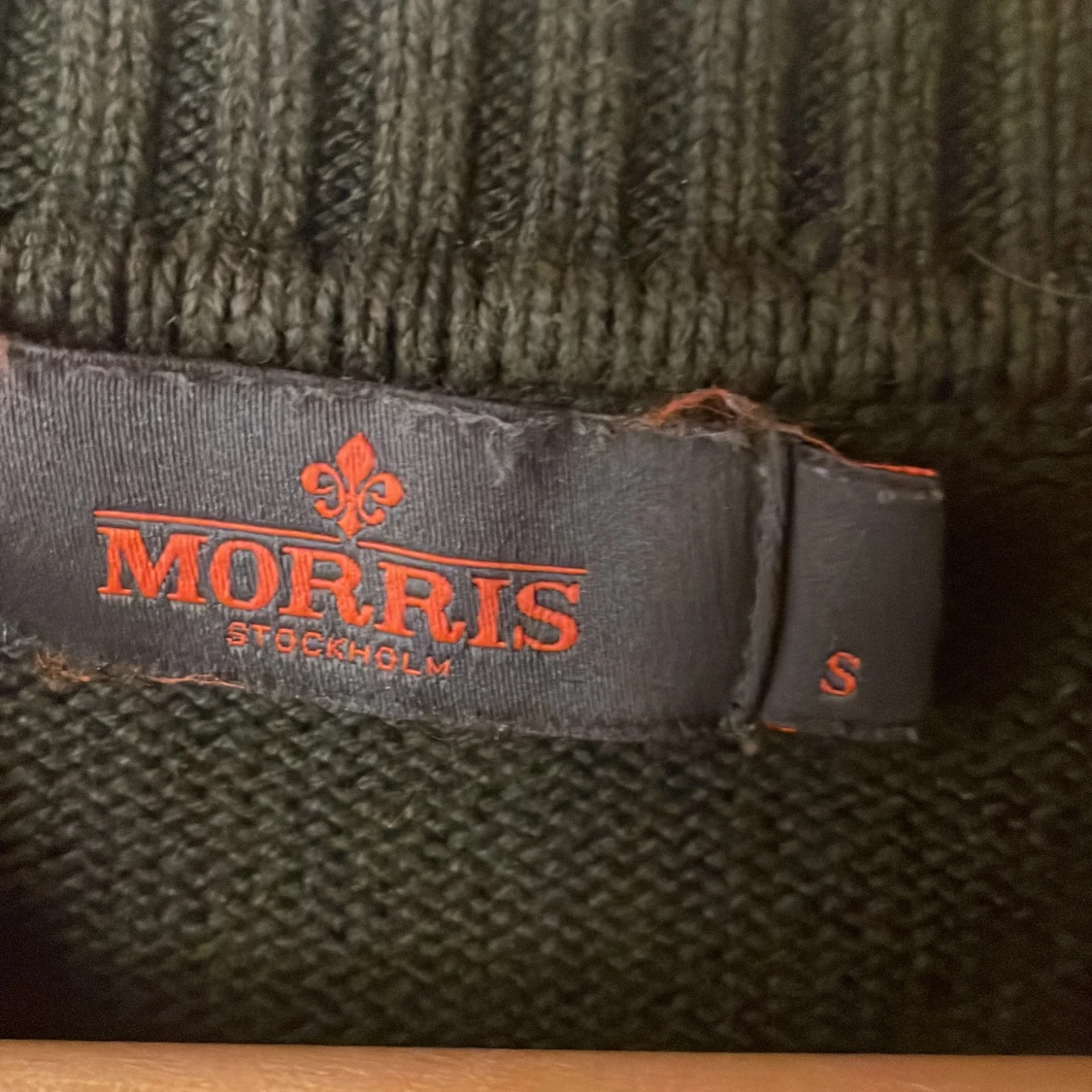 Mörkgrön  stickad tröja från Morris - 1
