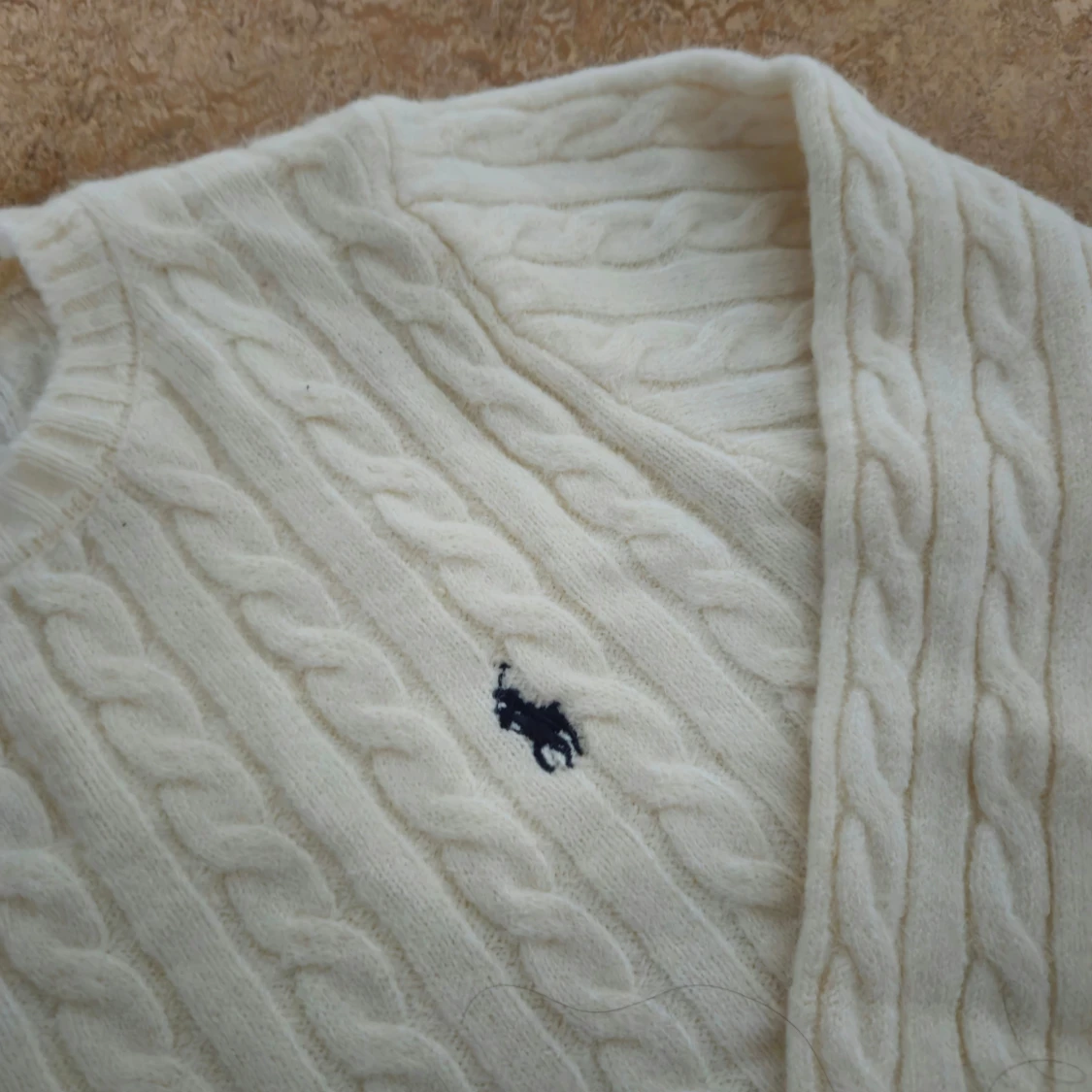 Vit kabelstickad tröja Polo Ralph Lauren - 2