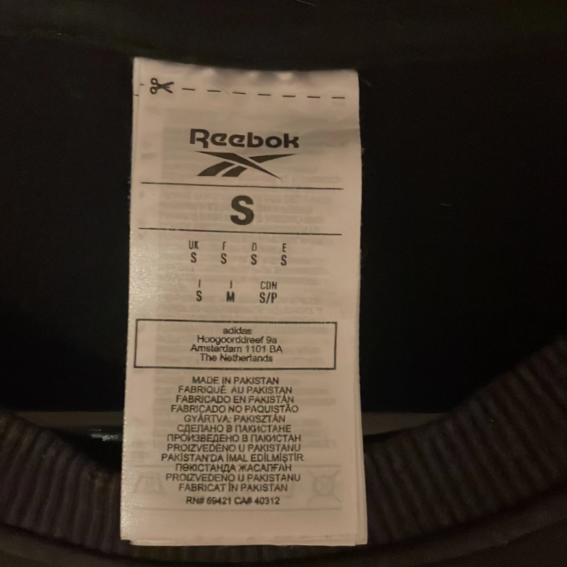 Svart Reebok sweatshirt i bomull S - 2