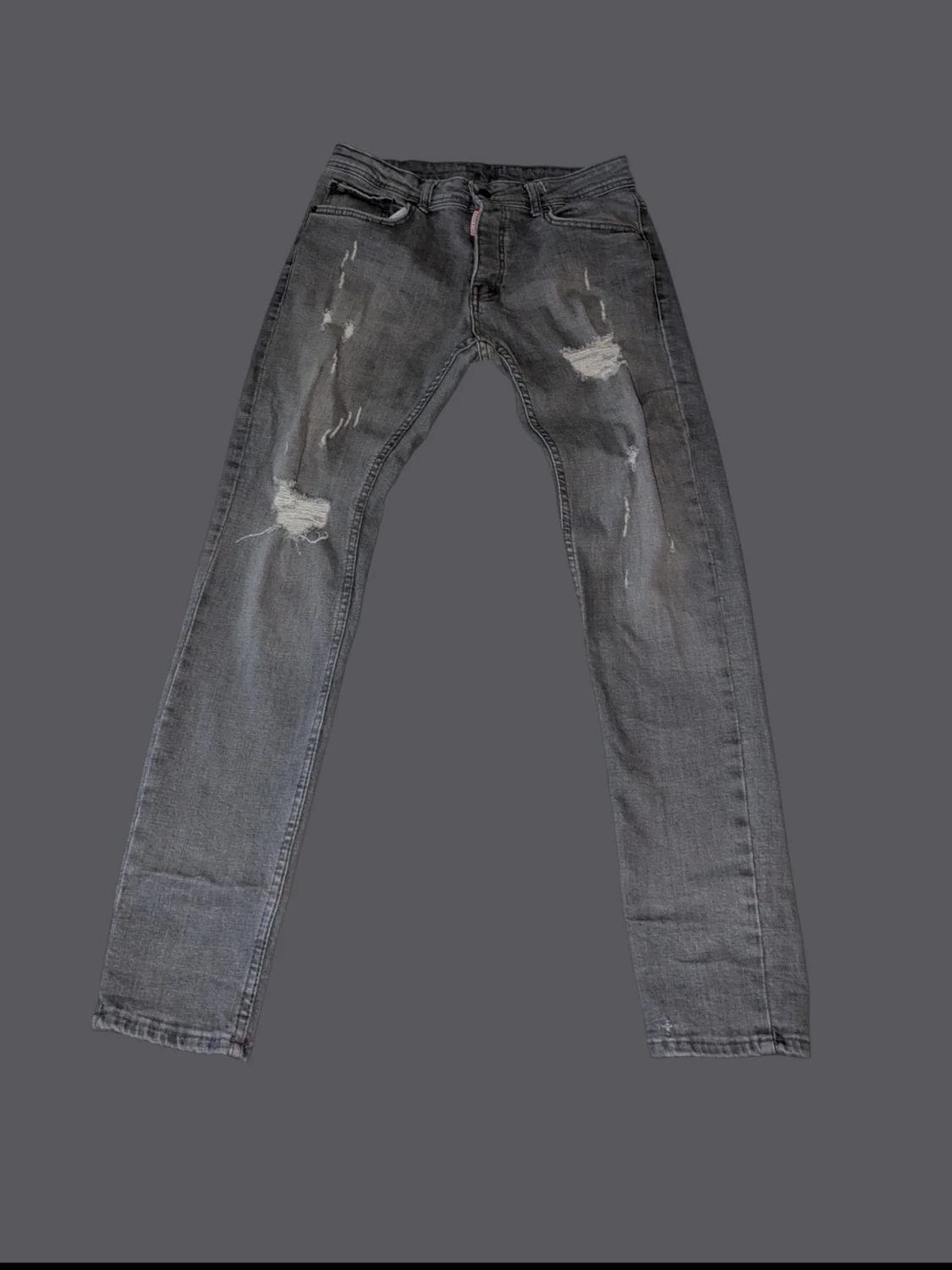 Grå slitna jeans från Dsquared2