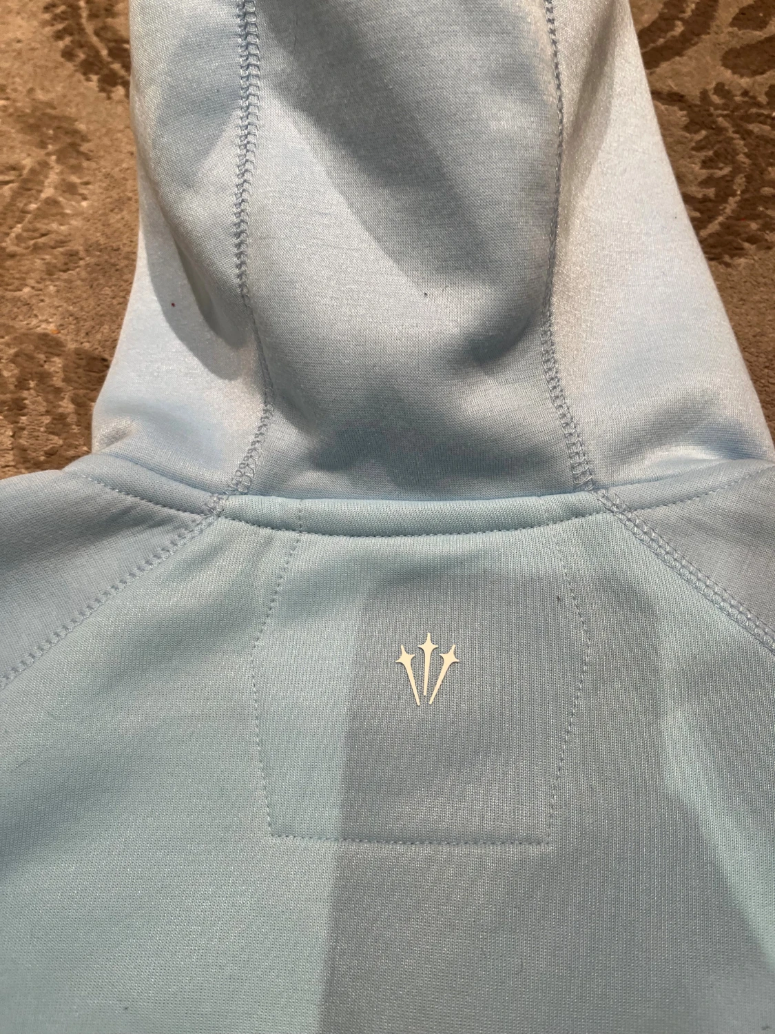 Ljusblå Nike NOCTA hoodiejacka - 5