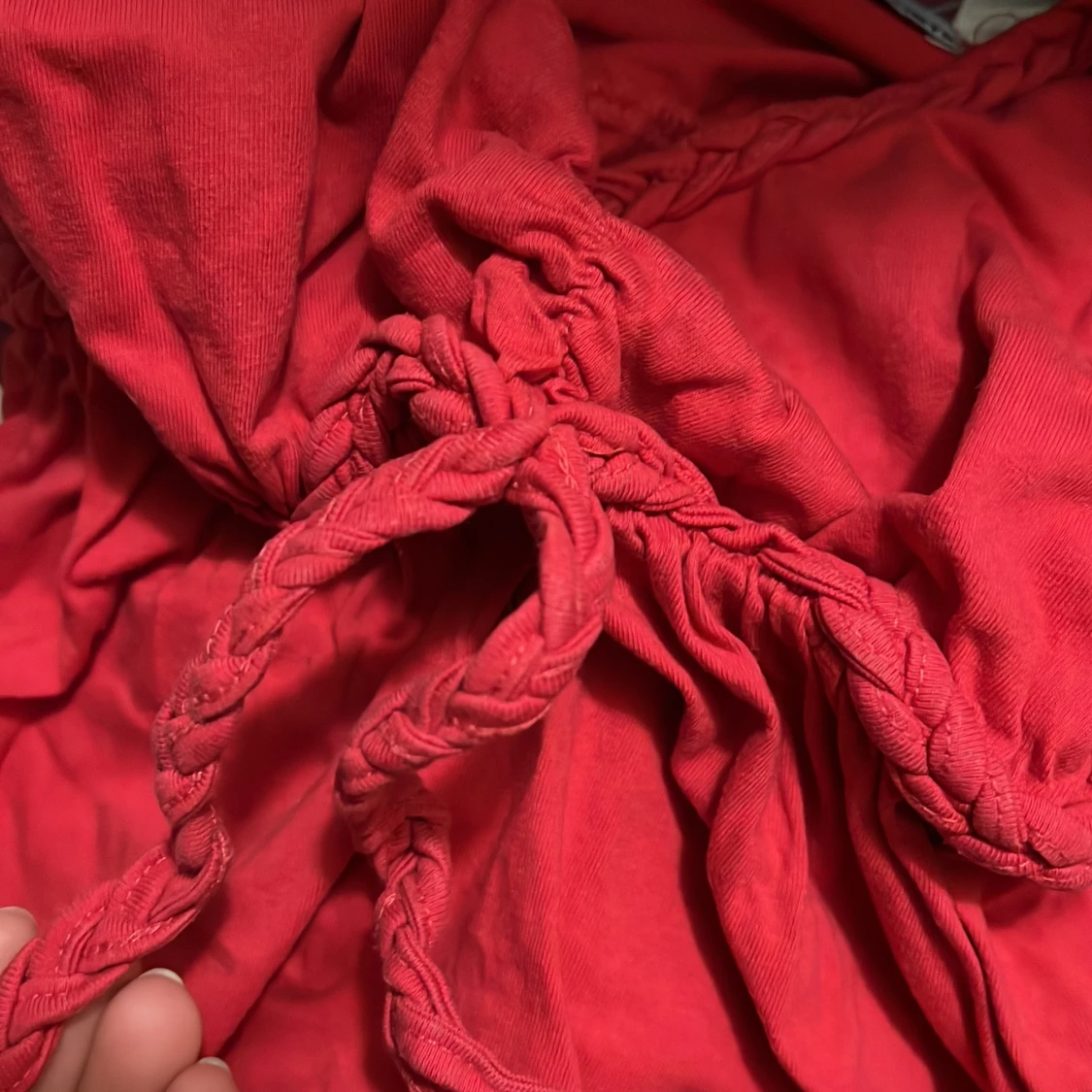 Rött babydoll linne från jung stil - 2