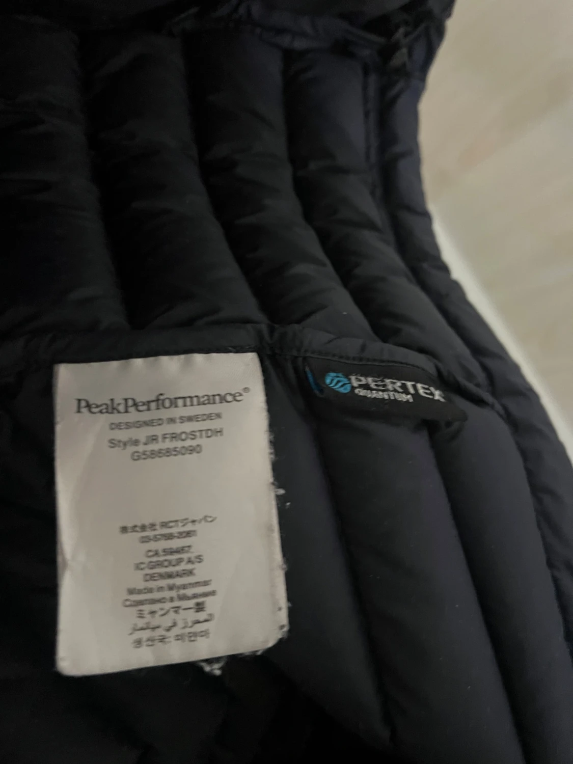 Marinblå dunjacka Peak Performance - 5