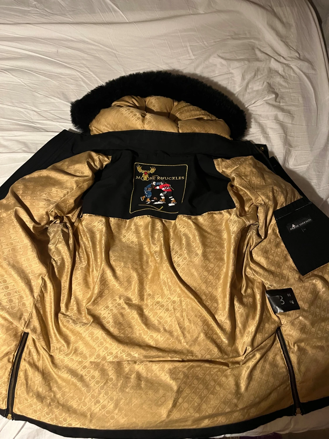 Svart pufferjacka Moose Knuckles - 2