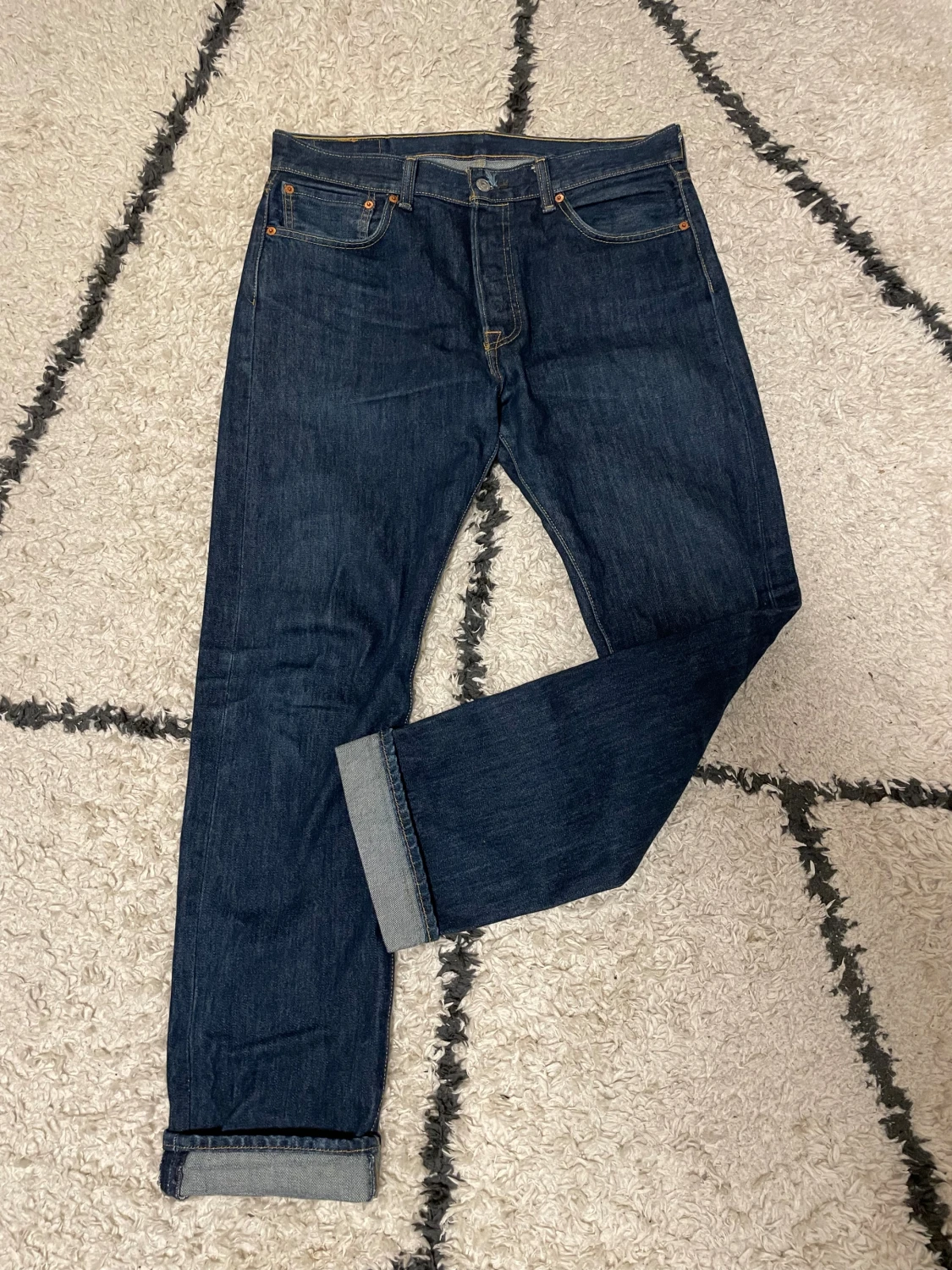 Levi's 501 mörkblå jeans  - 1